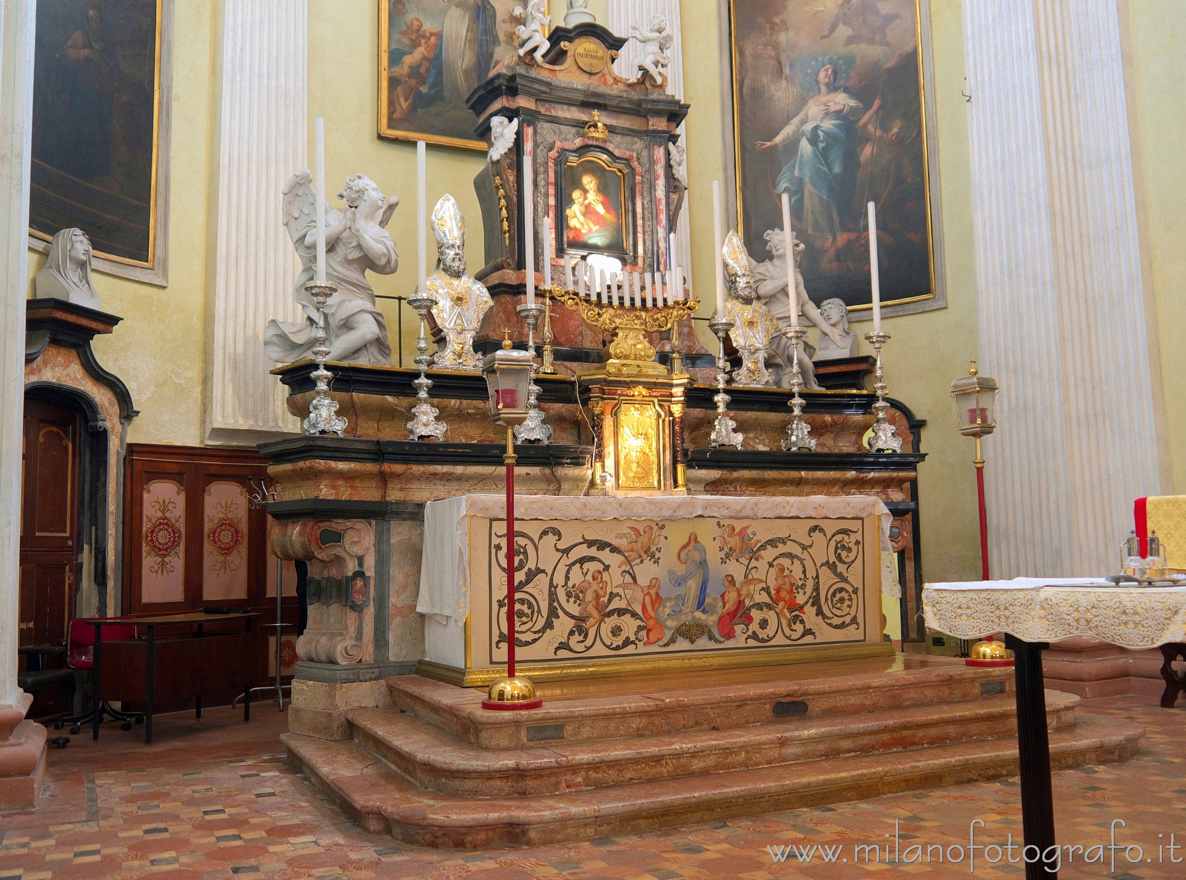 Milan (Italy) - Main altar of the Church of Saint Mary of the Healthcare